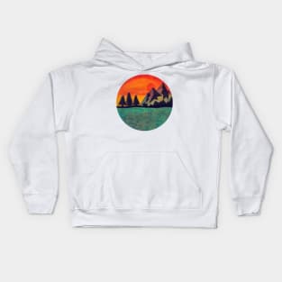 Orange Sunset Kids Hoodie